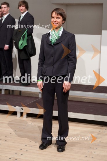 Teja Gregorin, biatlonPredstavitev olimpijske delegacije Slovenije