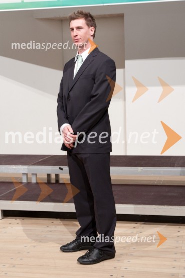 Rok Rogelj, deskar na sneguPredstavitev olimpijske delegacije Slovenije