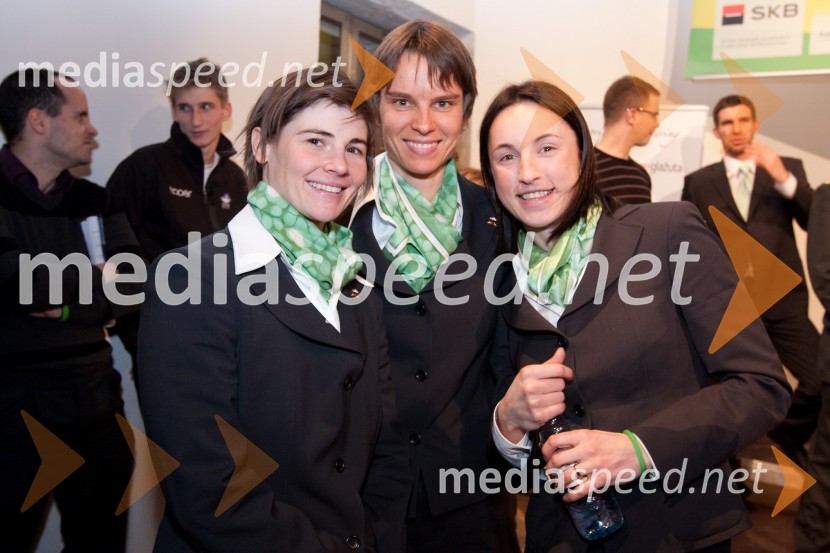 	Andreja Mali, biatlon, Teja Gregorin, biatlon in Dijana Ravnikar, biatlonPredstavitev olimpijske delegacije Slovenije