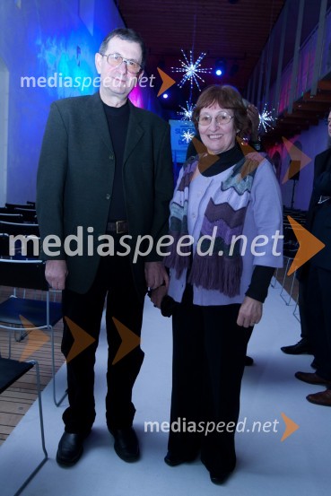 Janko Magdič, vinarstvo Magdič in soproga MilenaPredstavitev olimpijske delegacije Slovenije