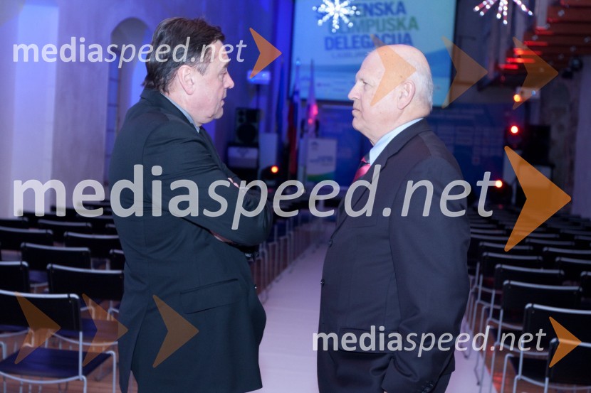 	Zoran Jankovič, župan Ljubljane in Janez Kocijančič, predsednik olimpijskega komitejaPredstavitev olimpijske delegacije Slovenije