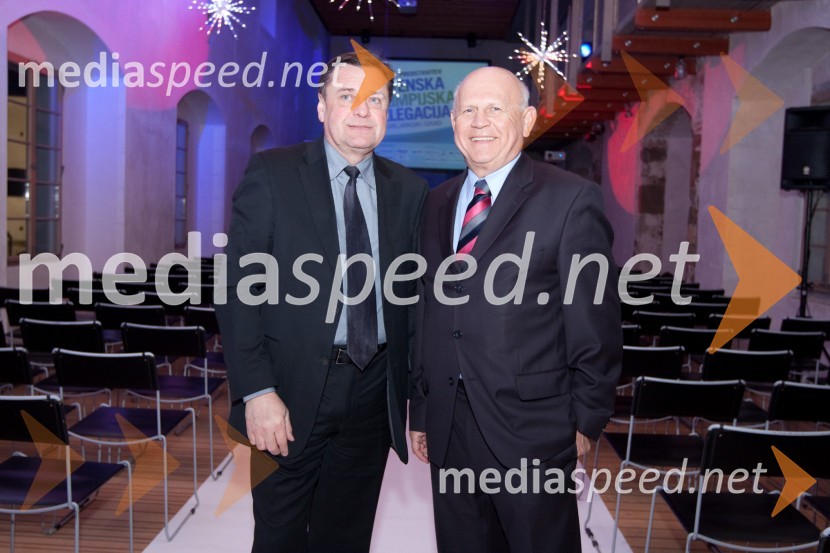 Zoran Jankovič, župan Ljubljane in Janez Kocijančič, predsednik olimpijskega komitejaPredstavitev olimpijske delegacije Slovenije