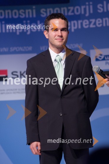 	Jernej Damjan, smučarski skakalecPredstavitev olimpijske delegacije Slovenije