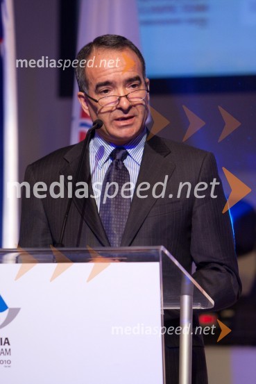 André-Marc Prudent, podpredsednik uprave SKB bankePredstavitev olimpijske delegacije Slovenije