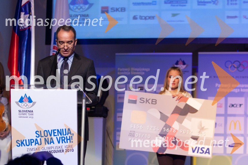 André-Marc Prudent, podpredsednik uprave SKB bankePredstavitev olimpijske delegacije Slovenije