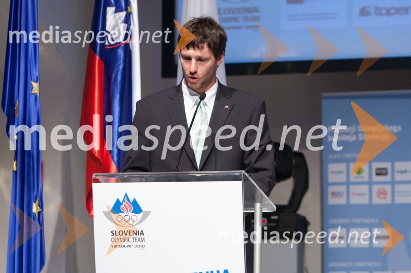 Andrej Jerman, alpski smučarPredstavitev olimpijske delegacije Slovenije