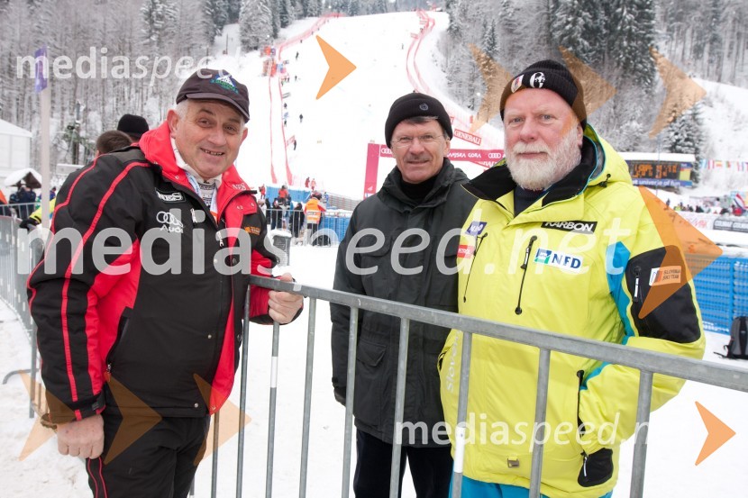 ..., Stane Valant, direktor Nacionalne finančne družbe d.d. in predsednik Smučarske zveze Slovenije ter Jaroslav Kalan, direktor Smučarske zveze Slovenije49. Pokal Vitranc 2010, veleslalom