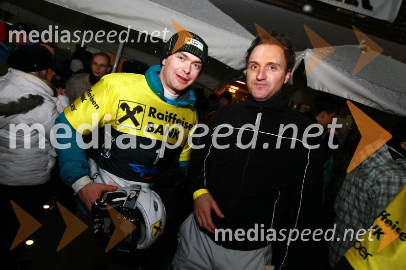 Rok Flander, deskar na snegu in Dejan Košir, nekdanji deskar na snegu 
Rok Flander Snowboard show 2010