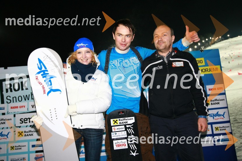 ..., Rok Flander, deskar na snegu in nagrajenecRok Flander Snowboard show 2010