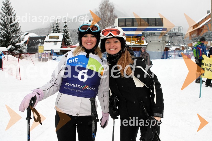 Vida Sadek in Loti Žlaus, skupina Vesele ŠtajerkeX - plozija zabave 2010, veleslalom glasbenikov