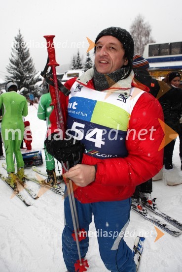 Tomaž Repinc, član glasbene skupine VeterX - plozija zabave 2010, veleslalom glasbenikov