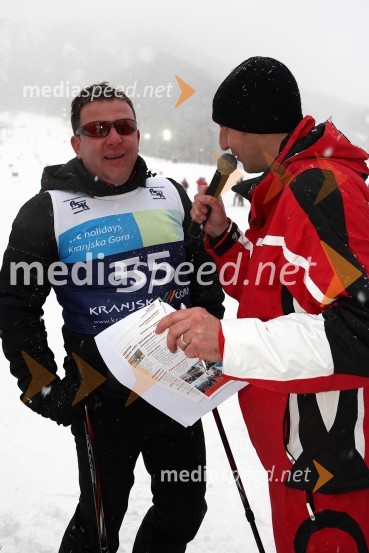 Rudi Vrčkovnik, član glasbene skupine Spev in ...X - plozija zabave 2010, veleslalom glasbenikov