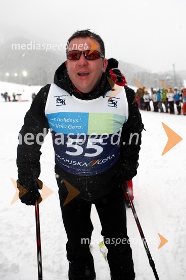 Rudi Vrčkovnik, član glasbene skupine SpevX - plozija zabave 2010, veleslalom glasbenikov