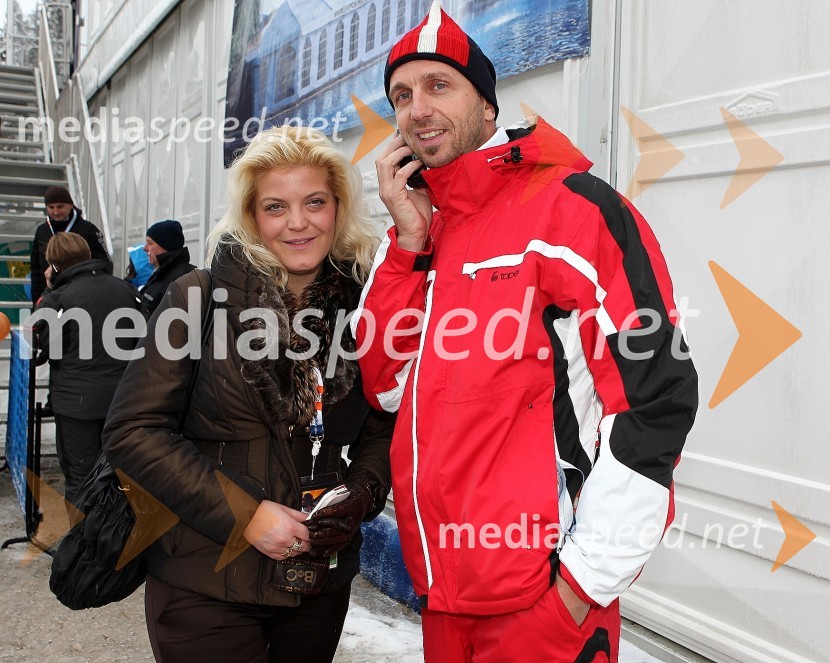 Manja Cepuder, svetovalka za Mobitel d.d. pri Smučarski zvezi Slovenije in Jani Klemenčič, nekdanji veslač49. Pokal Vitranc 2010, veleslalom