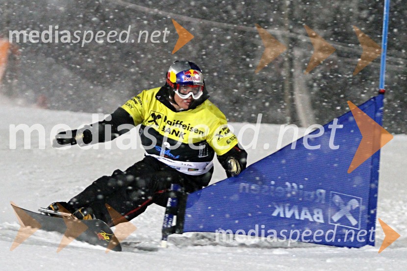 Benjamin Karl (Austrija)Rok Flander Snowboard show 2010