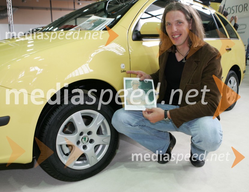 Luka Špik, veslačSrečanje znanih Slovencev, voznikov avtomobilov Škoda