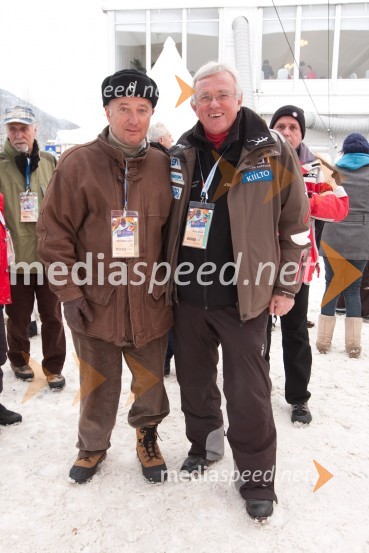 Vidko Gradišnik, direktor Vigrad in Drago Bulc, novinar49. Pokal Vitranc 2010, veleslalom