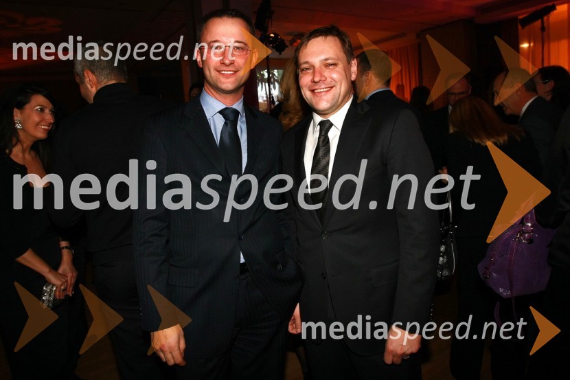 Darko Horvat, direktor programa Audi pri Porsche Slovenija d.o.o. in Toni Balažič, predsednik uprave Fructal d.d.Tradicionalno druženje v Hotelu Slon