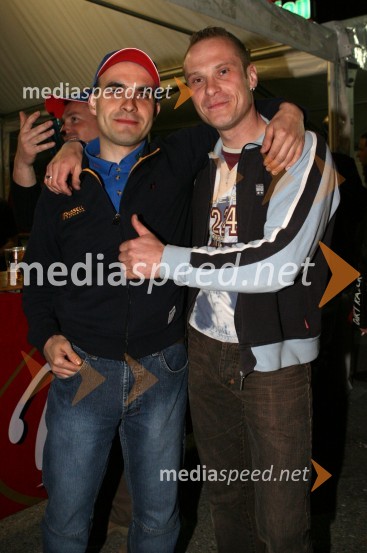 Izak Šantej in Denis Štojs, spidvejistaSPEEDWAY GRAND PRIX, VN Slovenije 2006