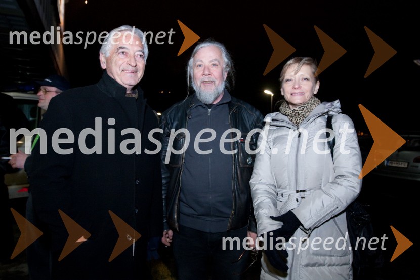 Pero Dimitrijevič, Aleš Gulič, direktor Urada za verske skupnosti in soproga JožicaŠe pomnite prijatelji, koncert