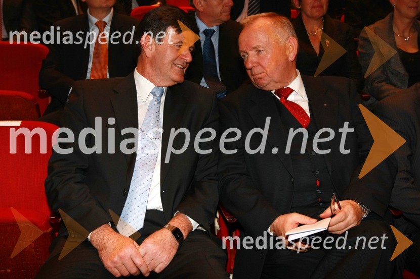 Mag. Blaž Kavčič, predsednik Državnega sveta RS in Janez Bohorič, predsednik uprave Sava d.d.Podelitev nagrad Gospodarske zbornice Slovenije za izjemne gospodarske in podjetniške dosežke