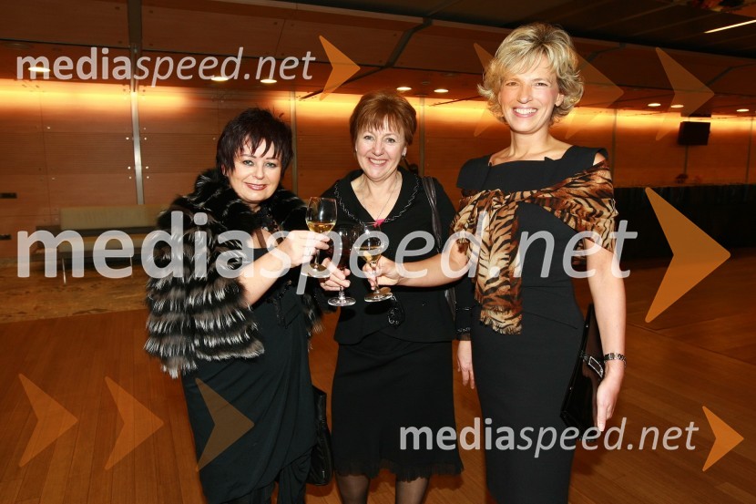 Zdenka Kahne, lastnica in direktorica kozmetike Kahne, Irena Lemut Čeh, direktorica podjetja Labena d.o.o. in Aleša Kandus Benčina, predsednica uprave podjetja MedexPodelitev nagrad Gospodarske zbornice Slovenije za izjemne gospodarske in podjetniške dosežke