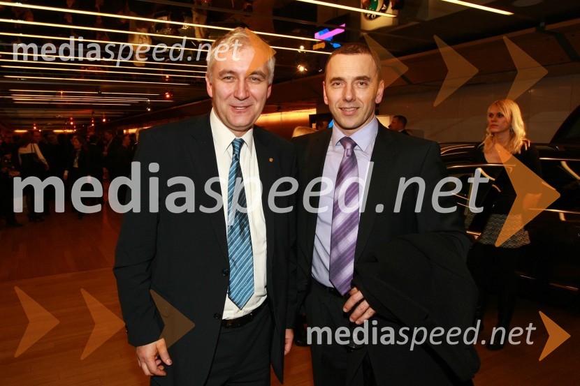 Danijel Starman, predsednik AMZS in Goran Kodelja, generalni direktor podjetja LiscaPodelitev nagrad Gospodarske zbornice Slovenije za izjemne gospodarske in podjetniške dosežke