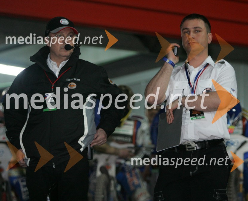 Ole Olsen, direktor serije Speedway Grand Prix in Gregor Arnšek, direktor dirkeSPEEDWAY GRAND PRIX, VN Slovenije 2006