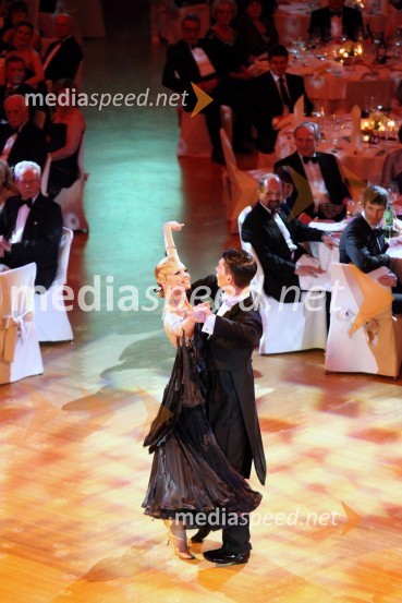 Nadya Bychkova in Miha Vodičar, plesalca21. Veliki Rotarijski ples