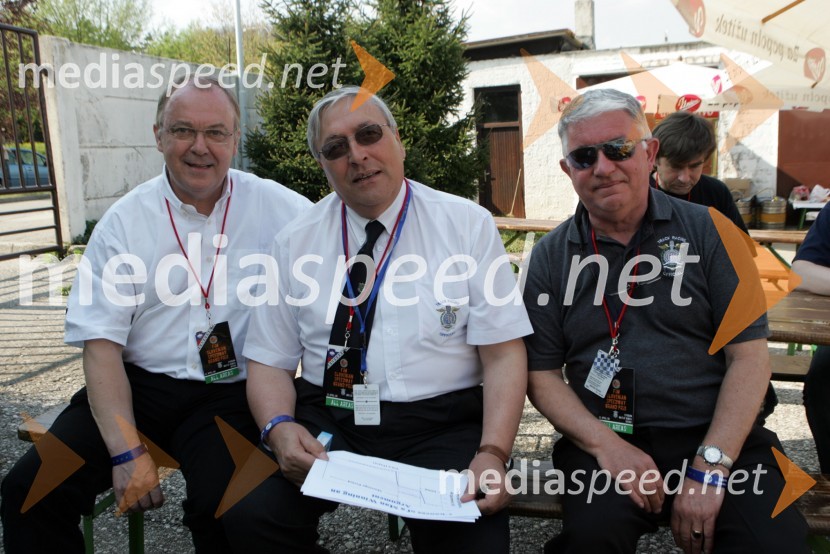 Ole Olsen - direktor Speedway Grand Prix, Renzo Giannini - predsednik komisije za speedway pri FIM in predsednik žirije FIM na dirki ter Graham Brodie - sekretar Speedway Grand Prix pri FIMSPEEDWAY GRAND PRIX, VN Slovenije 2006, RAZNO