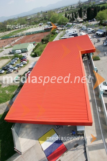 Tekmovalni boksi AMD Krško iz zrakaSPEEDWAY GRAND PRIX, VN Slovenije 2006, RAZNO