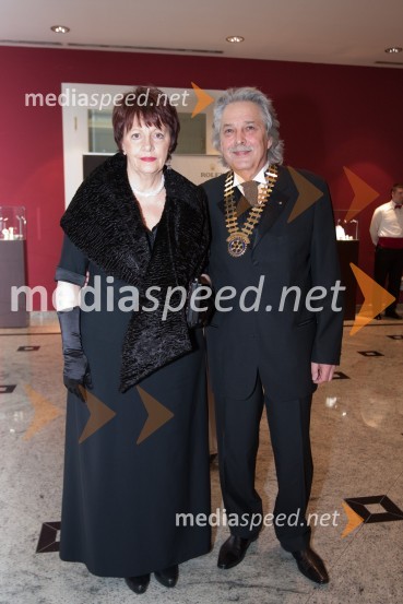 Vladimir Pezdirc, predsednik Rotary kluba Ljubljana in soproga Nataša21. Veliki Rotarijski ples