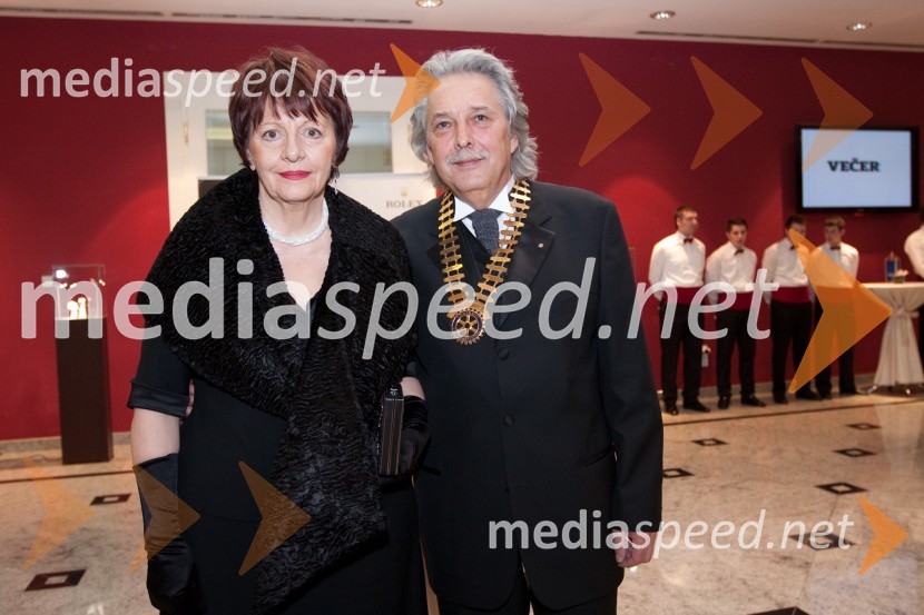 Vladimir Pezdirc, predsednik Rotary kluba Ljubljana in soproga Nataša21. Veliki Rotarijski ples
