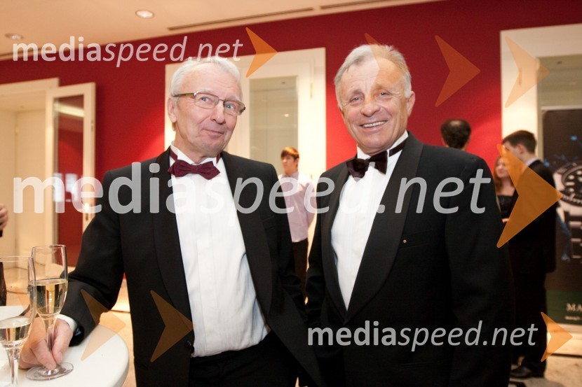 Peter Kamien in Tone Glavan, pomočnik guvernerja za District21. Veliki Rotarijski ples