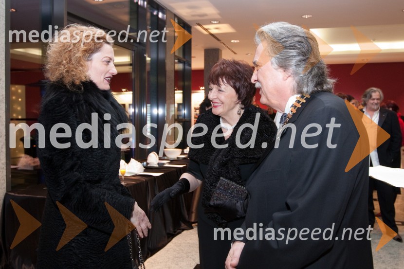 Hermina Kovačič, urednica Diners Magazine in Vladimir Pezdirc, predsednik Rotary kluba Ljubljana21. Veliki Rotarijski ples