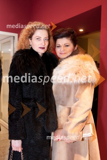 Hermina Kovačič, urednica Diners Magazine in Milena Eber, Krznarstvo Eber21. Veliki Rotarijski ples
