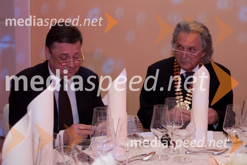 Zoran Jankovič, župan Ljubljane in Vladimir Pezdirc, predsednik Rotary kluba Ljubljana21. Veliki Rotarijski ples