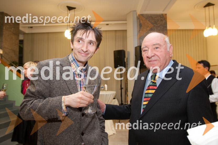 Žiga Stanič, skladatelj in Anton Nanut, dirigentOdprtje novega studia 26 Radia Slovenija