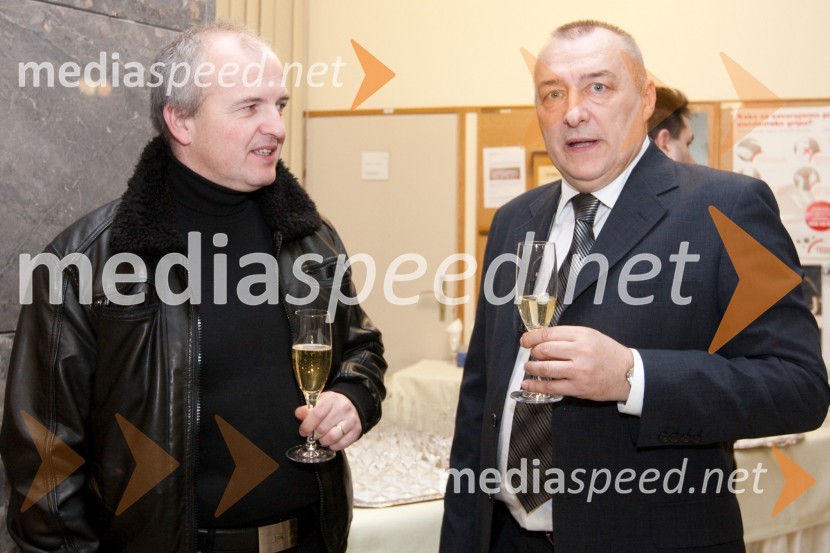 Jože Lap in Tone AnžurOdprtje novega studia 26 Radia Slovenija