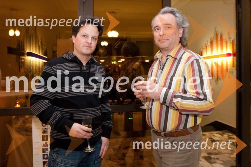 Rok Golob, glasbenik in Dušan Kranjc, glasbenikOdprtje novega studia 26 Radia Slovenija