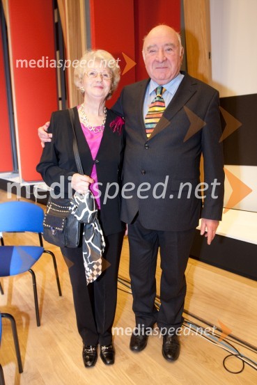 	Anton Nanut, dirigent in soproga MilojkaOdprtje novega studia 26 Radia Slovenija