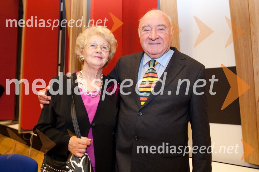Anton Nanut, dirigent in soproga MilojkaOdprtje novega studia 26 Radia Slovenija