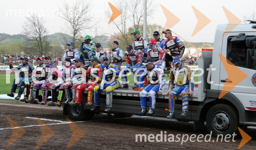Tovornjak z vozniki Speedway Grand Prix serije 2006SPEEDWAY GRAND PRIX, VN Slovenije 2006, dirka