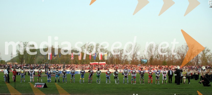 Predstavitev Speedway Grand Prix serije 2006 na dirki za VN Slovenije 2006 na stadionu Matije Gubca v KrškemSPEEDWAY GRAND PRIX, VN Slovenije 2006, dirka