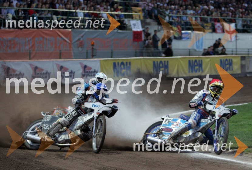 Lee Richardson (Velika Britanija) in Matej Žagar (Slovenija)SPEEDWAY GRAND PRIX, VN Slovenije 2006, dirka