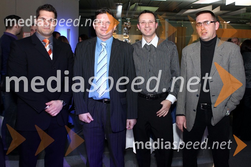 Luka Jarc, Borut Kikelj, Ivo Čeh in Gregor Ude, NLB d.d.MasterCard in EnKa nagrajujeta, zaključek nagradne igre