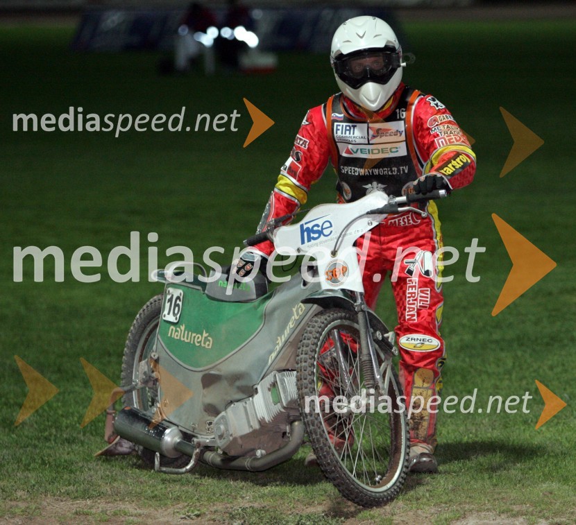 Matej Ferjan (Madžarska - Slovenija)SPEEDWAY GRAND PRIX, VN Slovenije 2006, dirka
