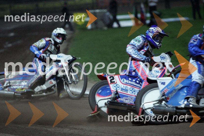Tomasz Gollob (Poljska) in Jason Crump (Avstralija)SPEEDWAY GRAND PRIX, VN Slovenije 2006, dirka