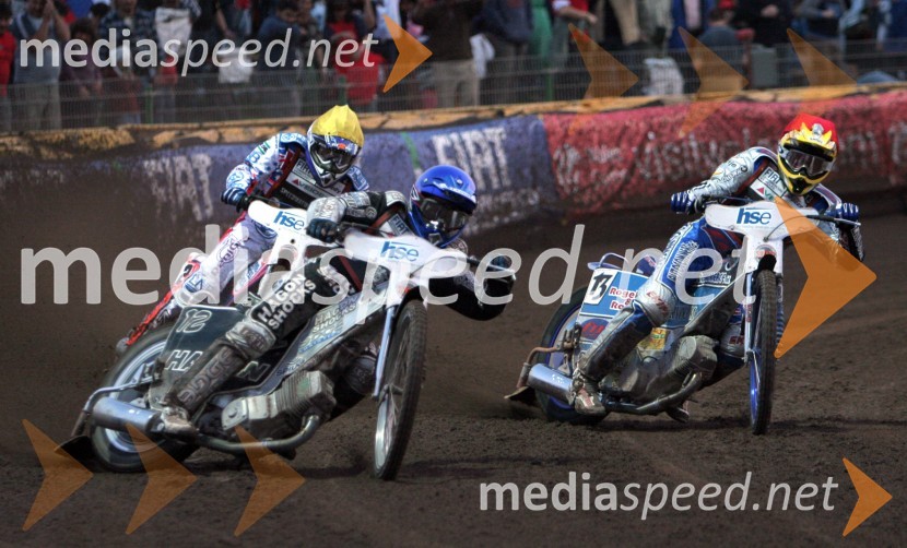 Lee Richardson (Velika Britanija) in Matej Žagar (Slovenija)SPEEDWAY GRAND PRIX, VN Slovenije 2006, dirka