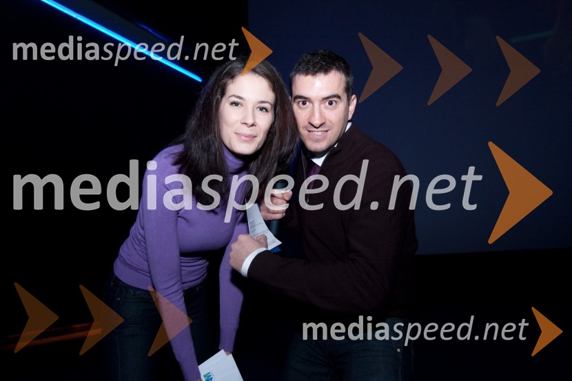 Ivjana Banič, moderatorka na Radio 1 in Marko Potrč, moderator na Radio 1Valentinovo, premiera filma